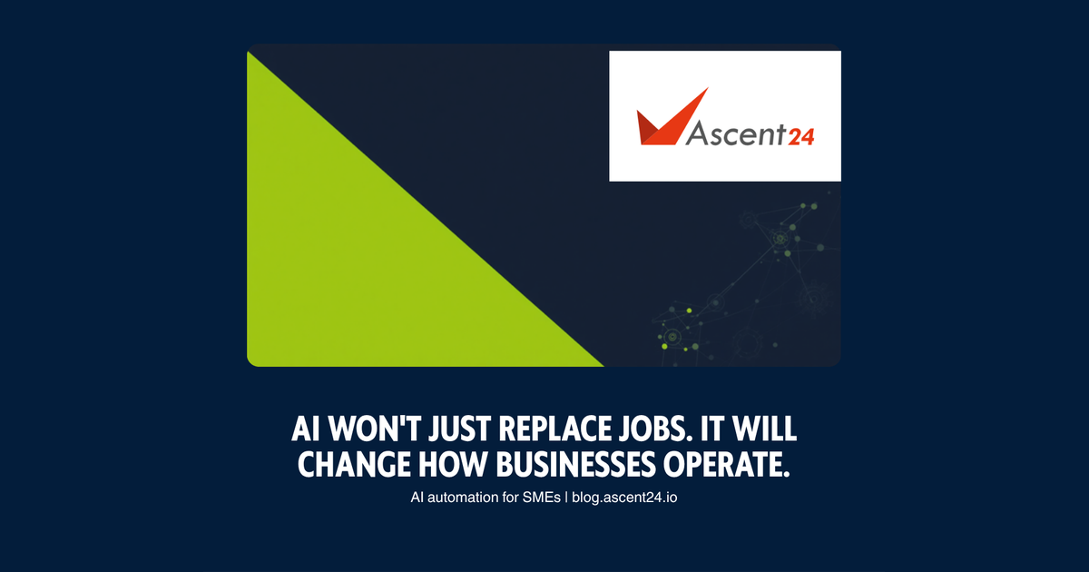 AI automation for SMEs — how AI agents change business operations without only replacing jobs